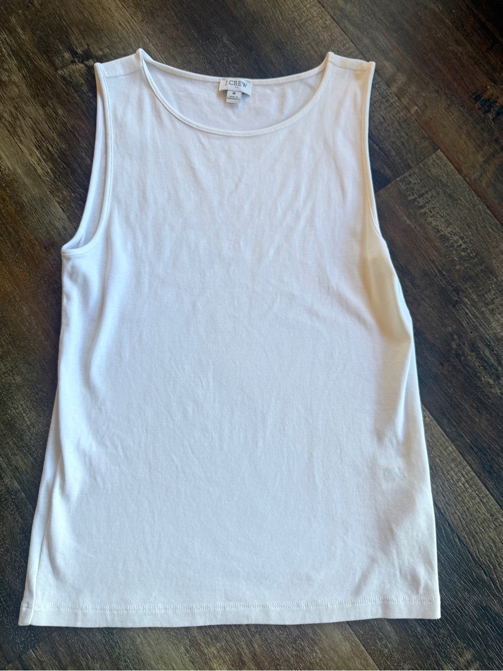 J. Crew Women’s White Scoop-Neck Cotton Tank
